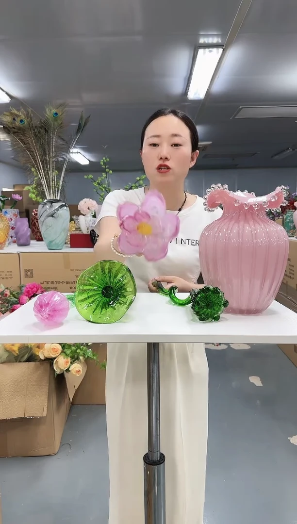 金沃水晶琉璃     荷花4只