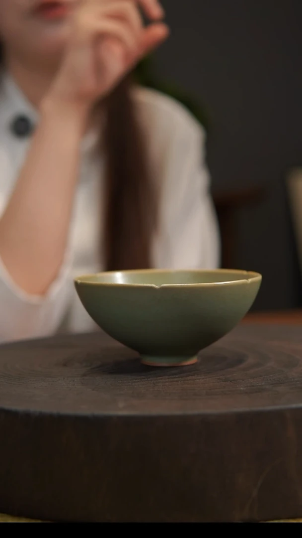 杯子葵口杯 汝州原产地  原矿老釉