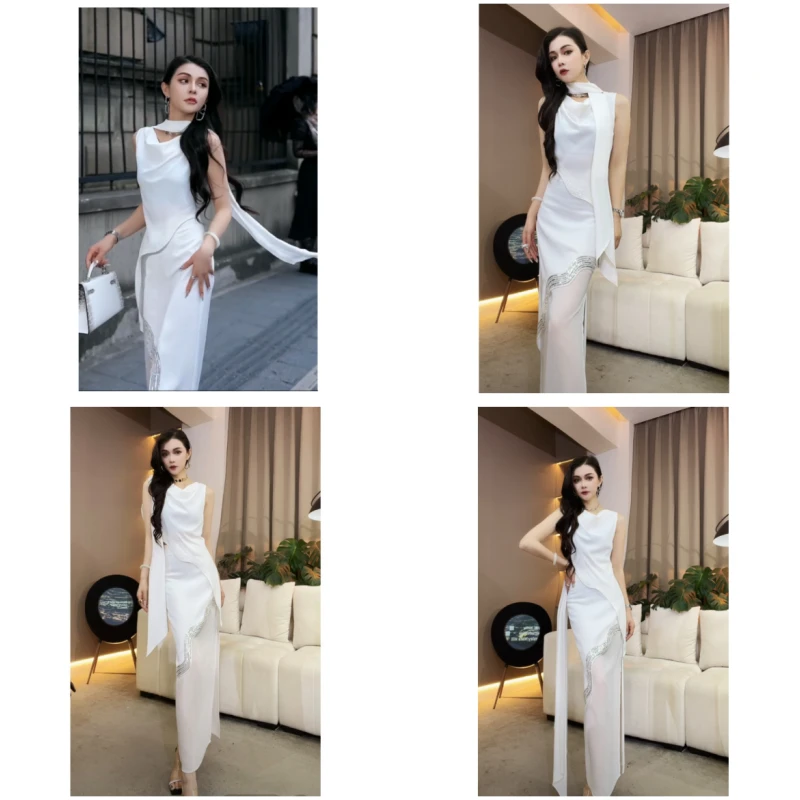 【YING FASHION】莹老板-时尚气质百搭设计款亮片上衣 8020420