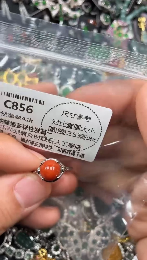 颈饰未镶嵌翡翠C856戒指