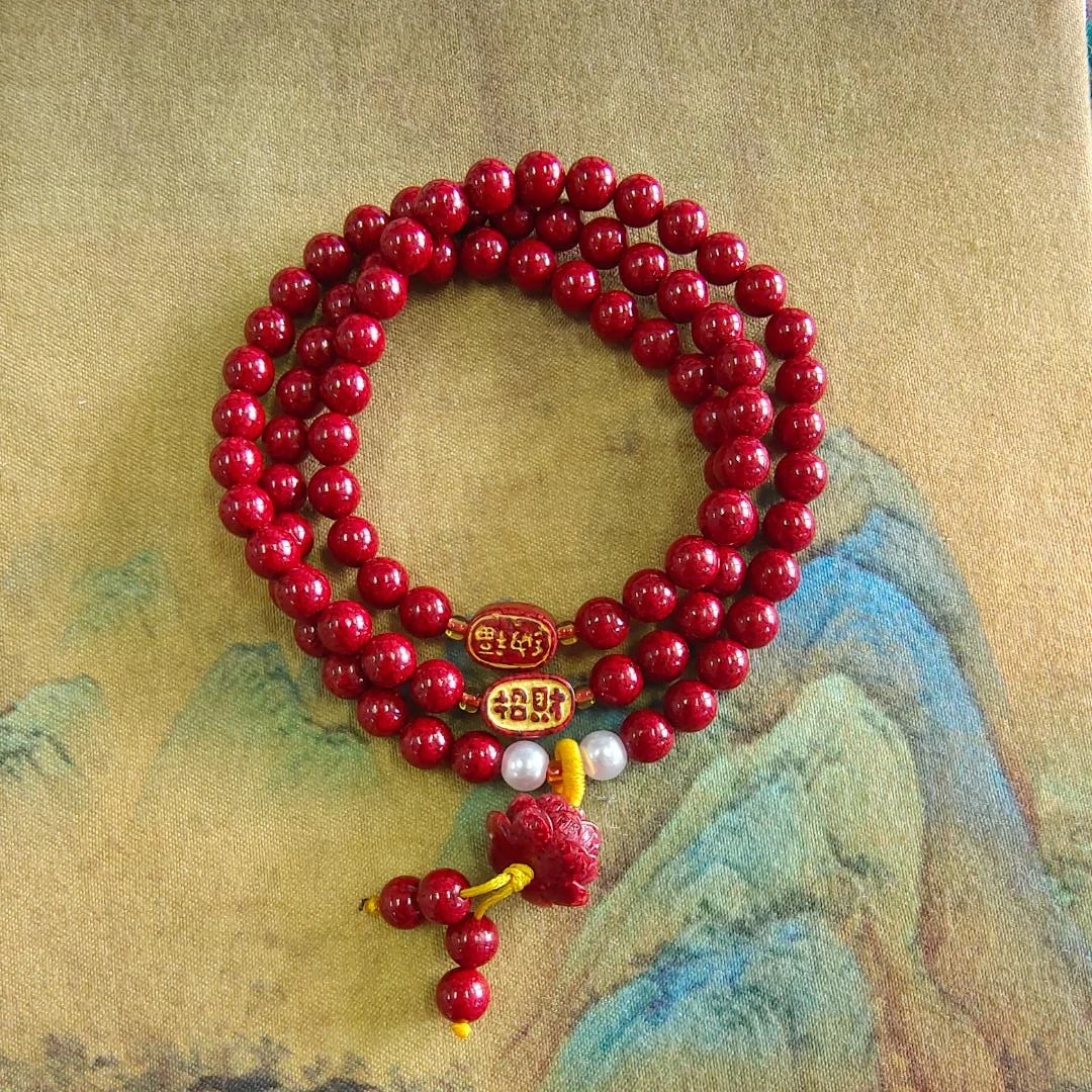 含辰砂工艺品ZS莲花多圈手串珍宝阁高端精选SC344