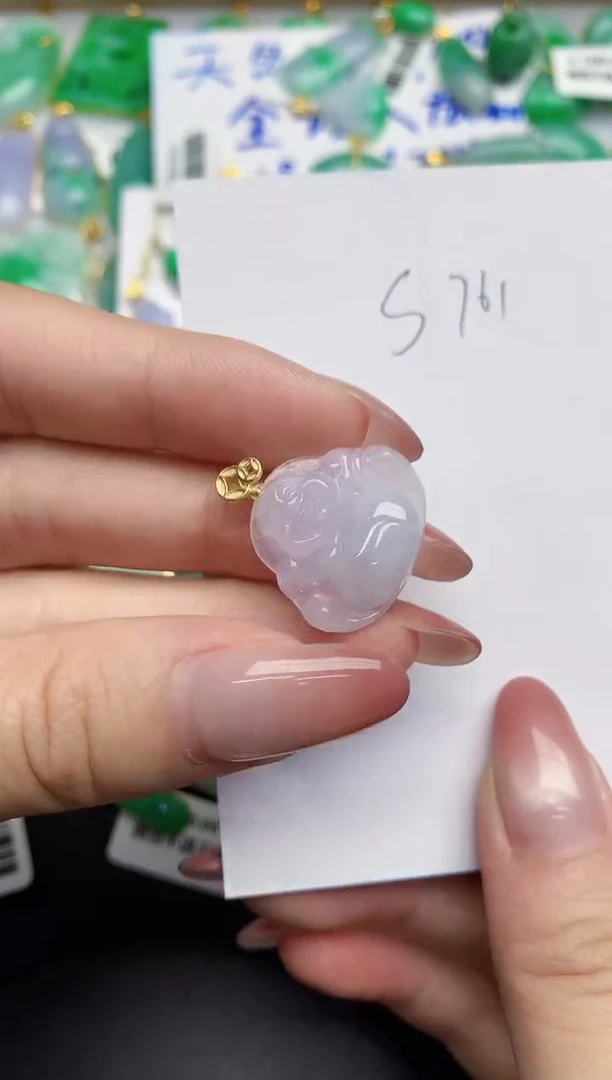 翡翠未镶嵌颈饰缅甸天然翡翠A货