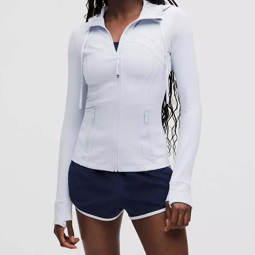 lululemon/露露乐蒙Define长款修身连帽Nulu休闲显瘦长袖夹克