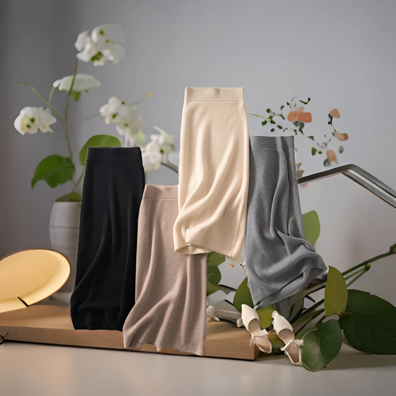 【直筒版】加厚高腰半身裙优雅优雅时尚中长款秋冬百搭纯色