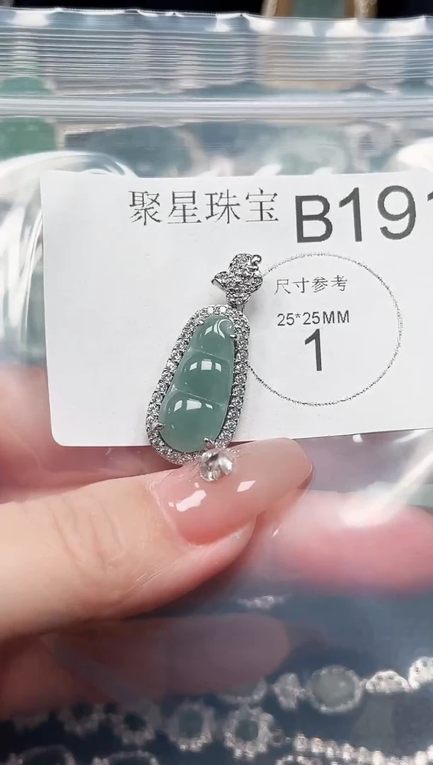 【闪购商品】翡翠颈饰未镶嵌赠皮绳191