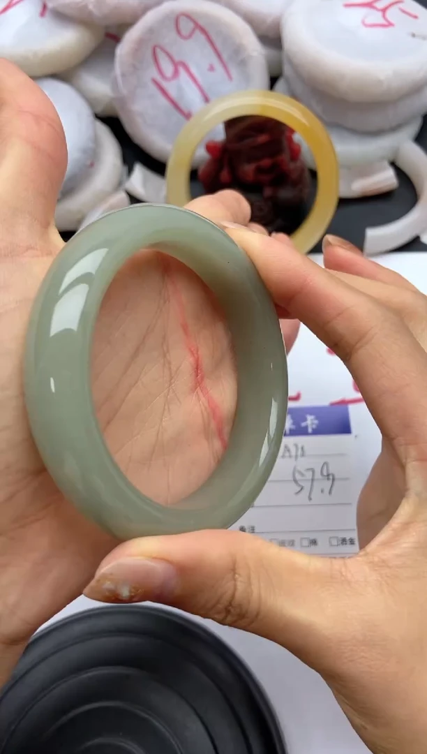 未镶嵌手镯石英质玉A98+57/58