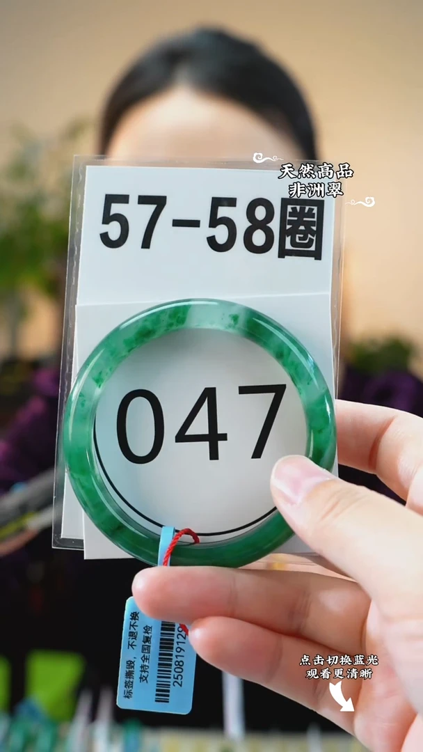 未镶嵌手镯石英质玉（非洲翠）5758