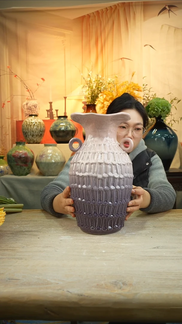 高 33口18陶瓷花瓶花器