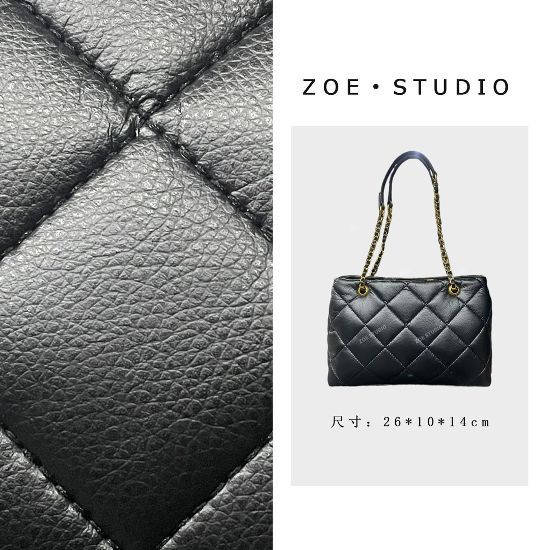 【佐伊甄选】FES-6003-黑色轻奢女士时尚复古百搭单肩腋下斜跨包