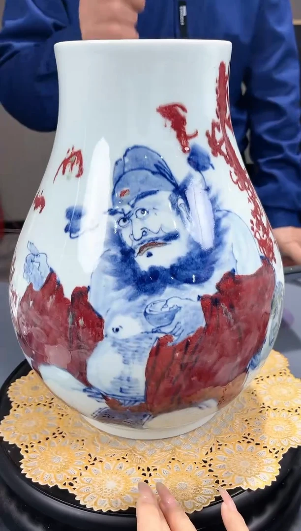 【闪购商品】官窑瓷画院615官窑瓷画院钟馗福桶