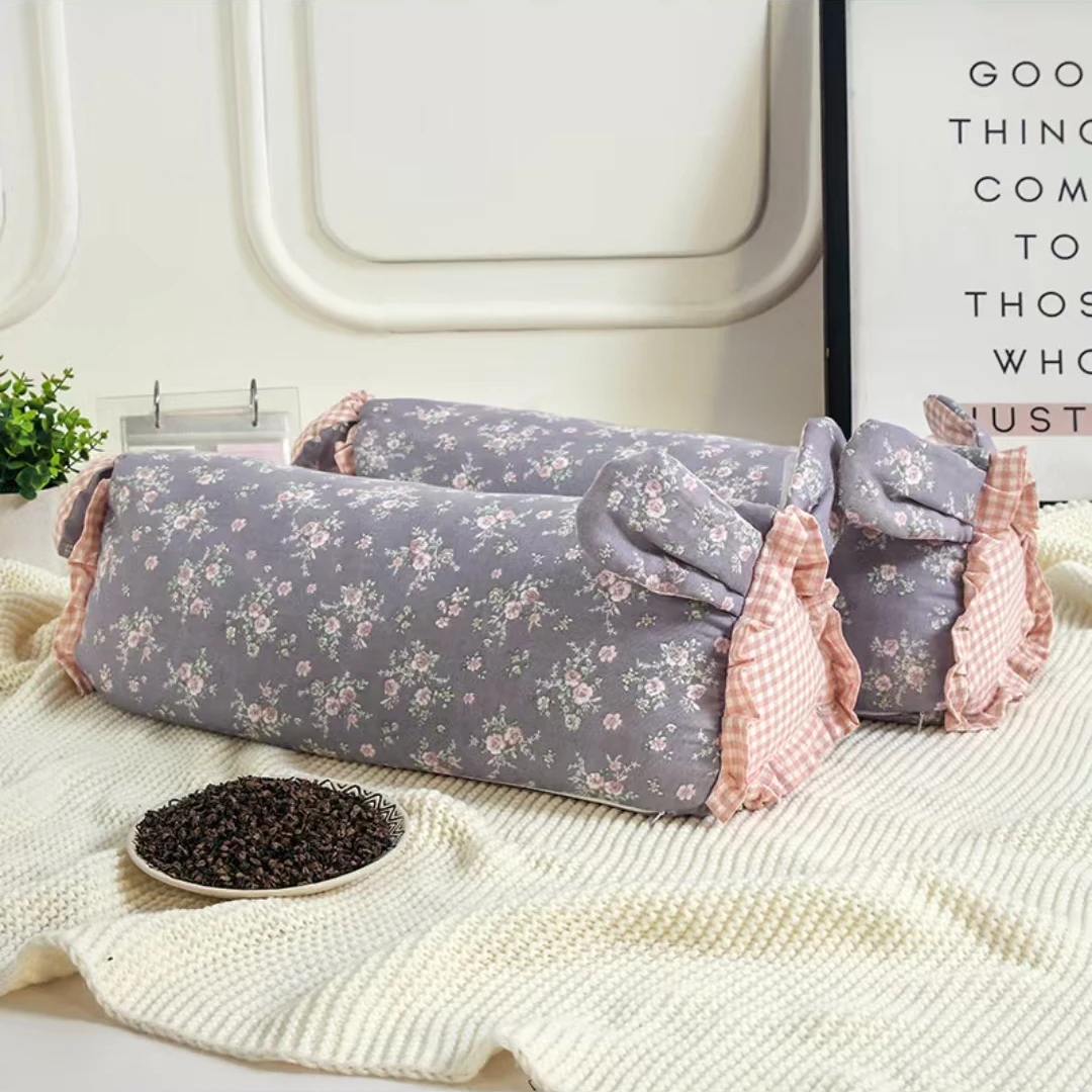 全棉纱布荞麦枕家用成人透气枕头枕芯可拆洗