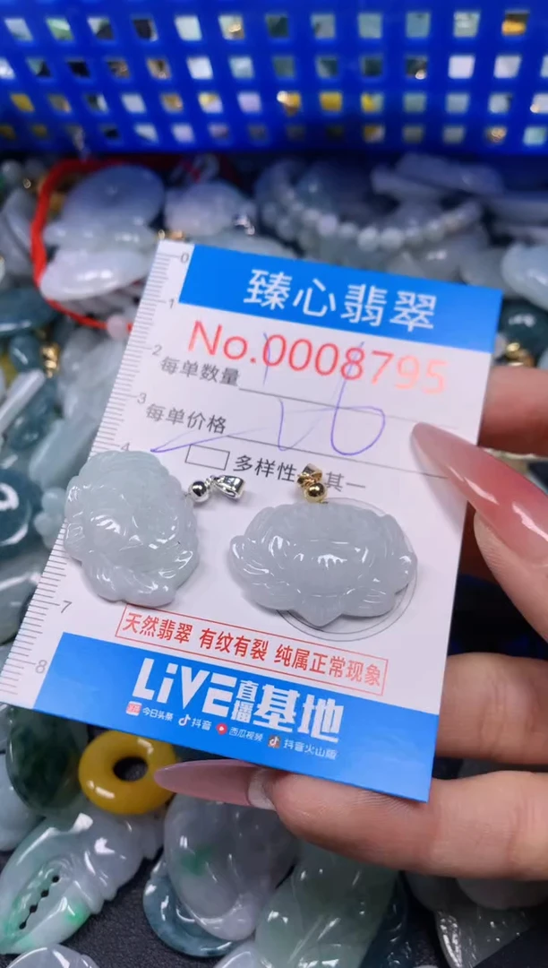 【闪购商品】翡翠颈饰未镶嵌含绳0008795