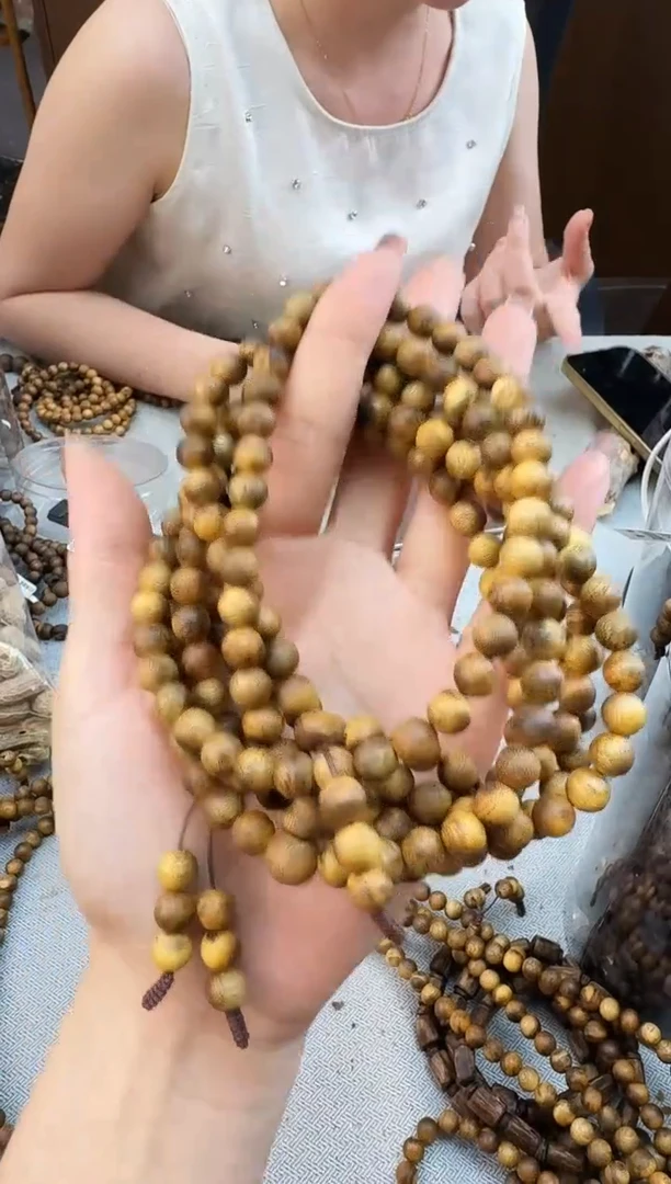 手串沉香0818虎斑棋圆珠多圈多样性发一