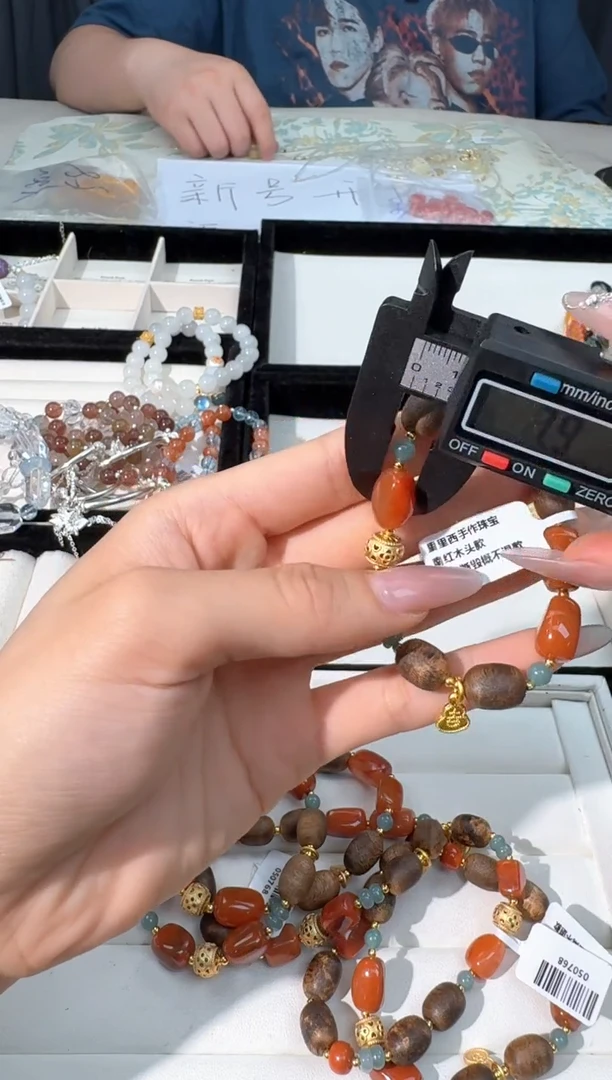 水晶手链未镶嵌I079南H木头老型设计款