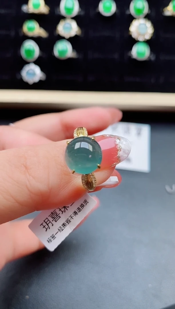 【闪购商品】翡翠戒指银S925镶嵌805800