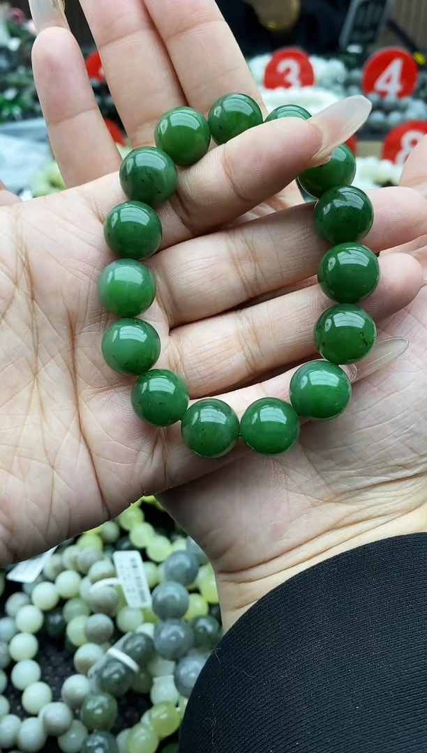 未镶嵌手串和田玉碧玉14