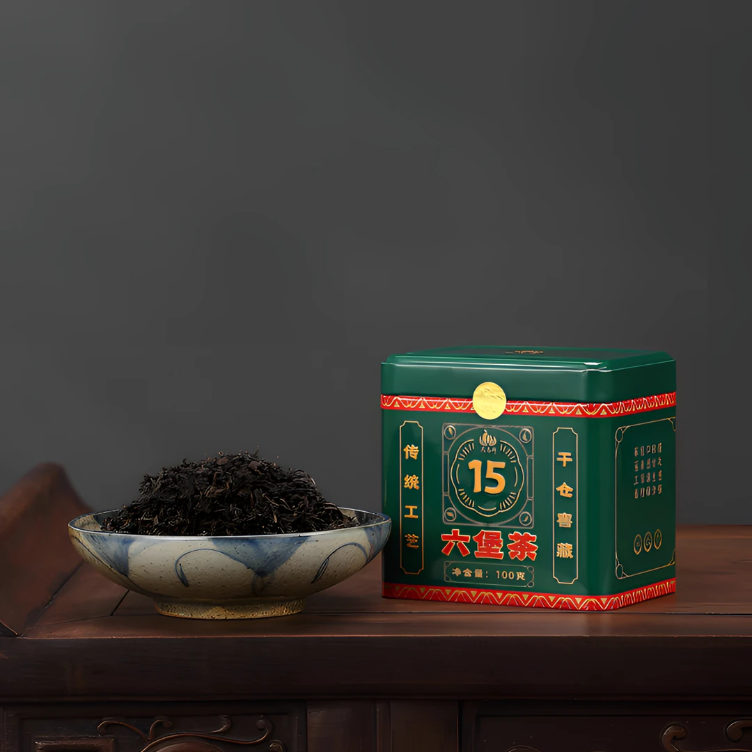 （2009年陈化）鳯泰祥六堡茶十五年陈绿宝石特级盒装100g