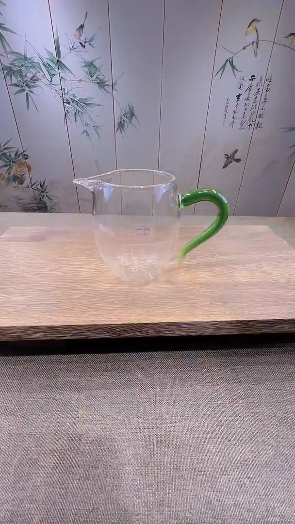 @微光茶器绿钻玻璃公道杯 C582