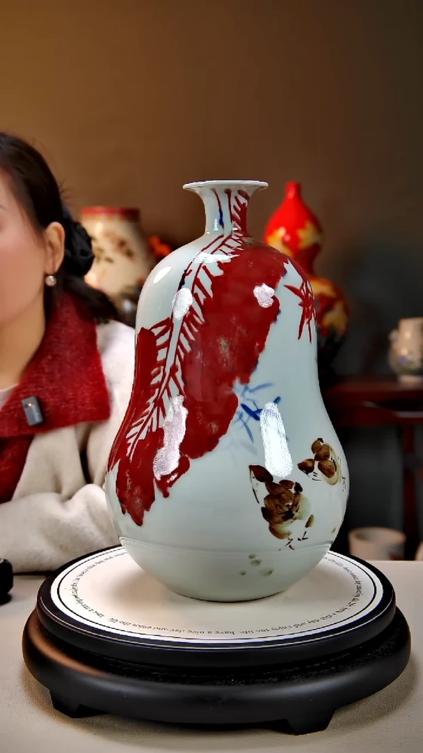 摆件陶景德镇手绘陶瓷63