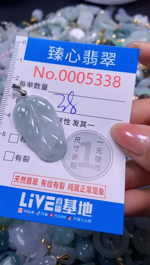 吊坠(不含链)未镶嵌翡翠5338