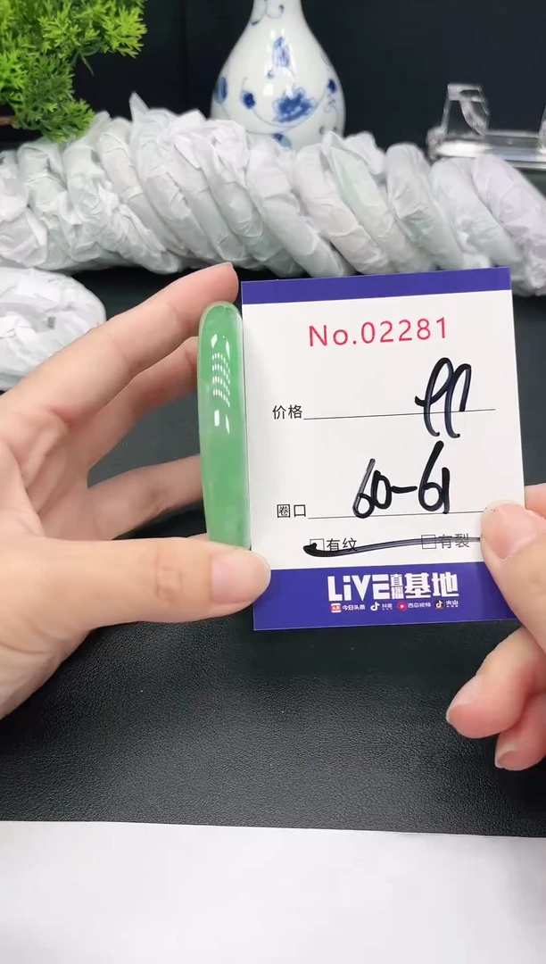 未镶嵌手镯翡翠2281