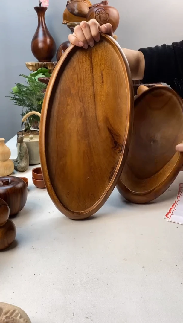 香樟木A27精品椭圆盘