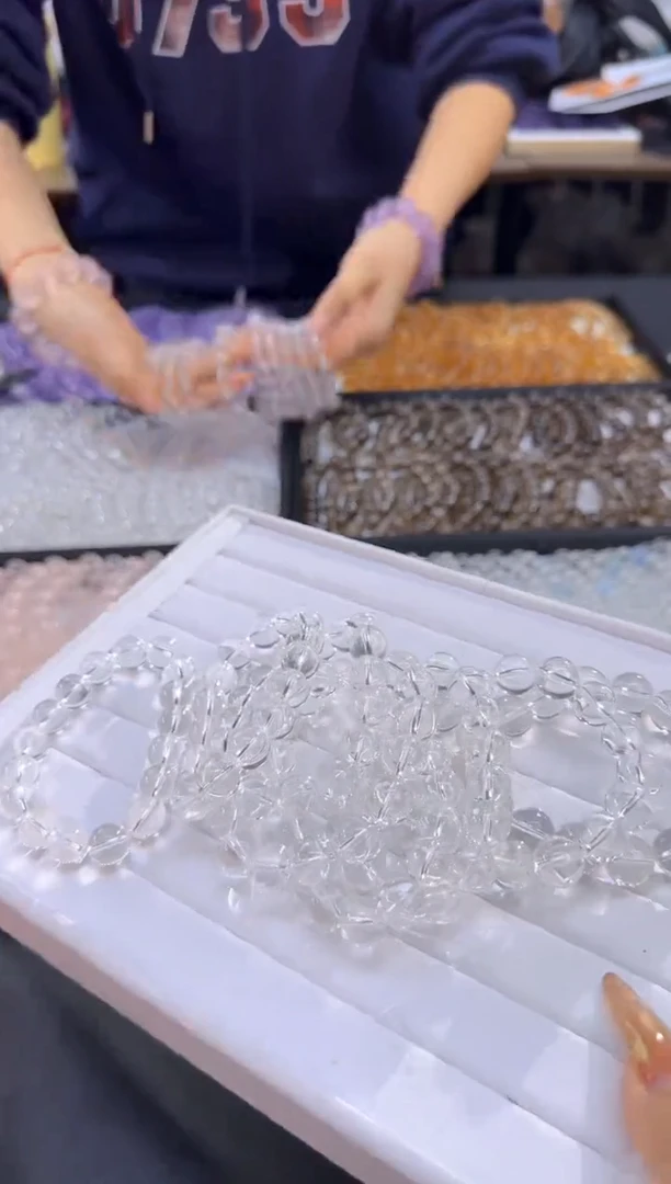 【闪购商品】水晶手串未镶嵌048/多样性发其一/卡12