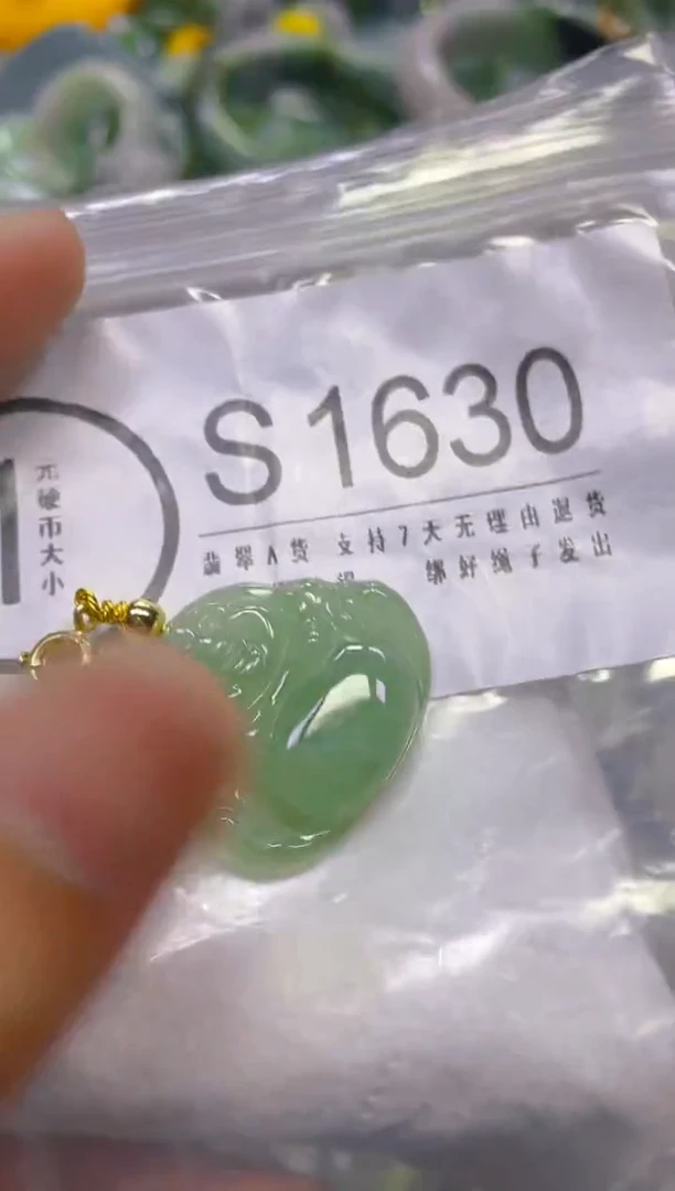 翡翠未镶嵌颈饰/S/翡翠A货一图一物