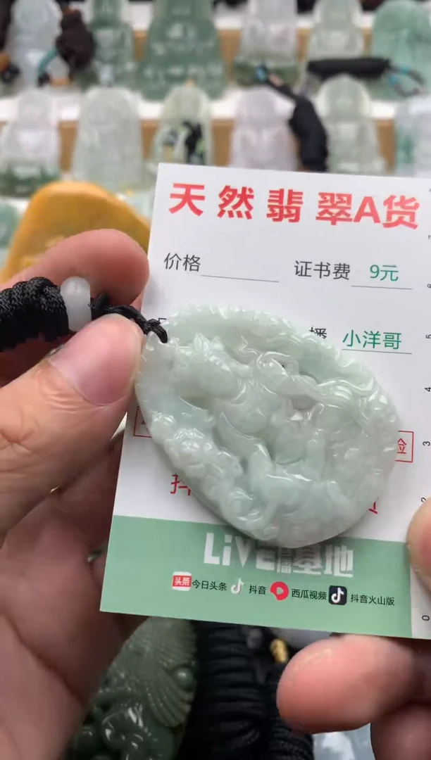翡翠未镶嵌吊坠(不含链)1