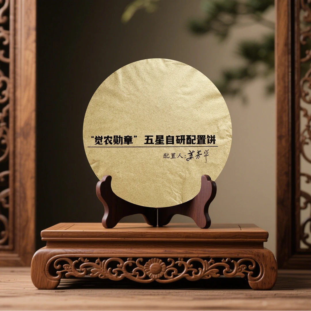 【戴戴甄选】觉农勋章 五星自研配置饼 普洱茶 生茶 357g