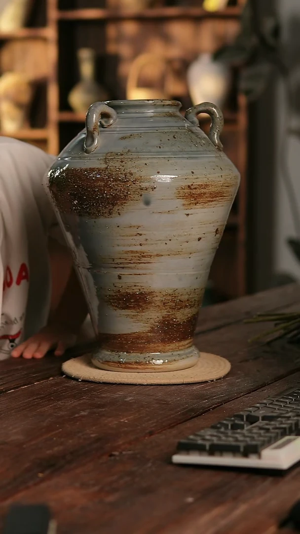 摆件11-304 陶瓷花器高38口径10