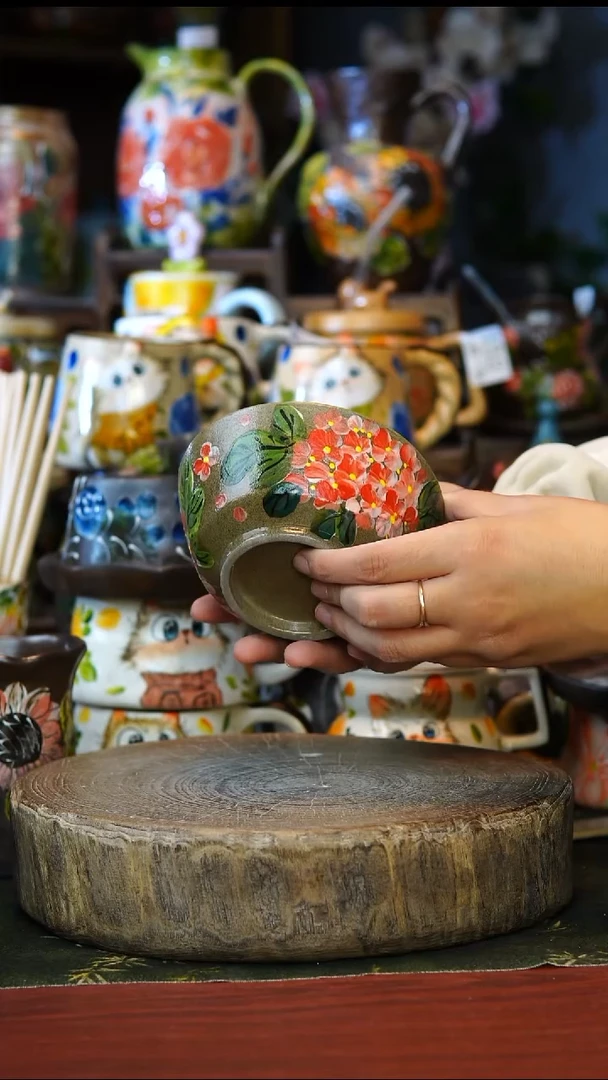 陶瓷167景德镇手工手绘釉下彩