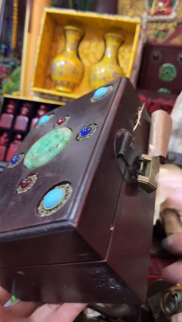 木锁盒仿古风格老板娘推荐好物分享