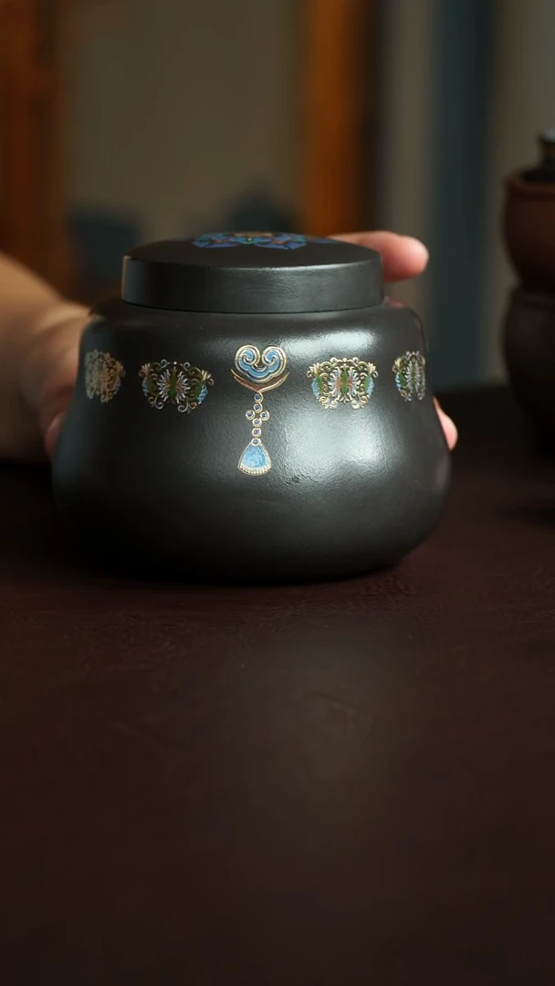 茶杯紫砂58宜兴紫砂茶叶罐
