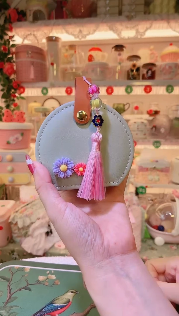 流苏首饰包绿色——手工制作品质好！