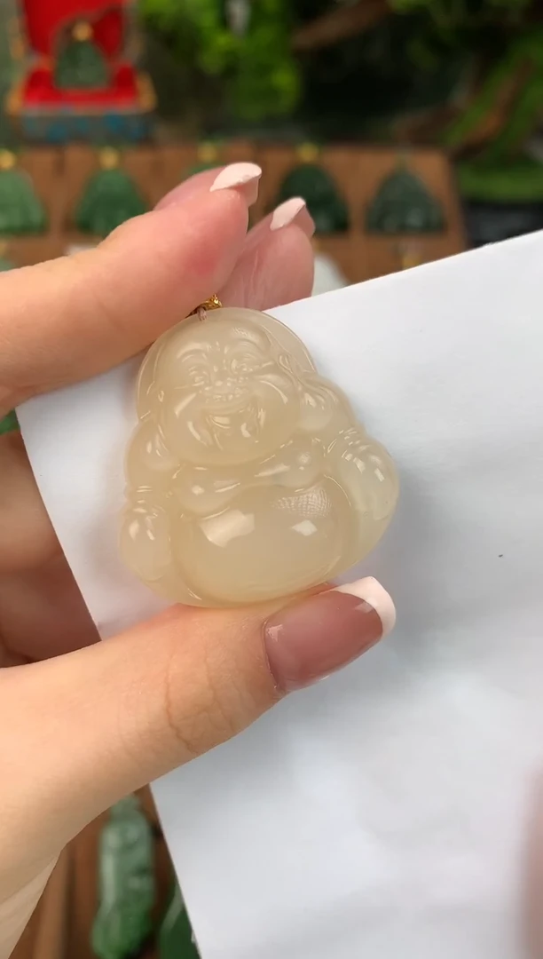 颈饰未镶嵌和田玉吊坠35mm