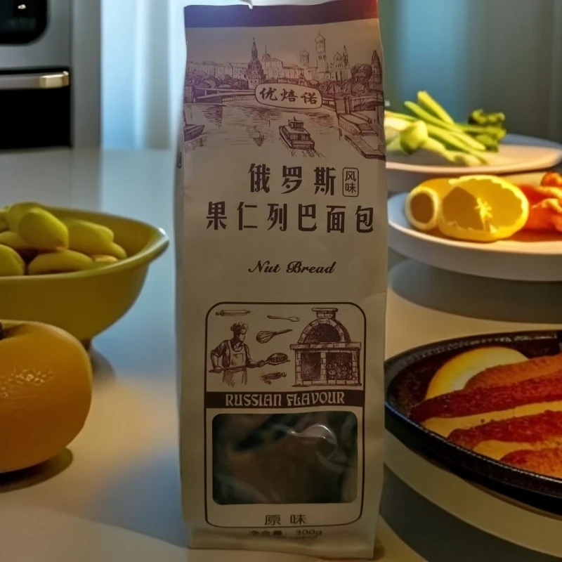 【优焙诺】俄罗斯果仁列巴面包1包（26年1月1日到期）