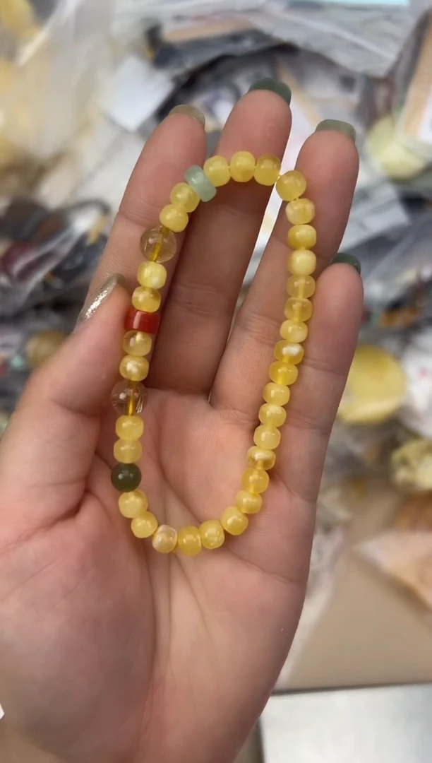 未镶嵌蜜蜡裸石蜜蜡手串