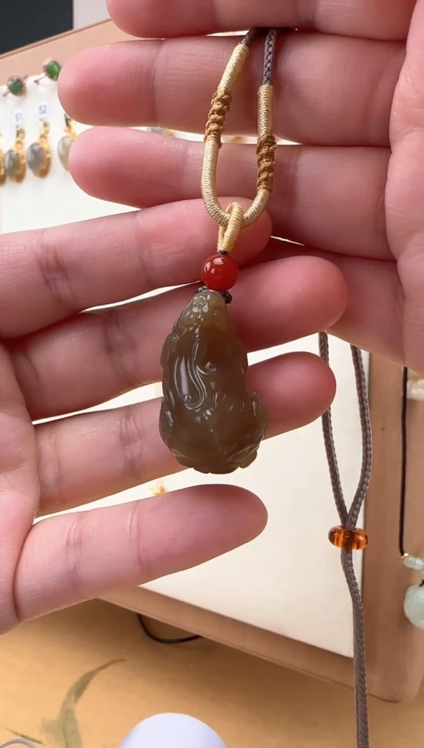 【闪购商品】和田玉颈饰未镶嵌小貔貅吊坠