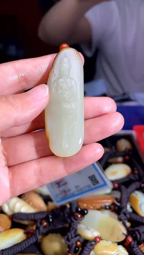 和田玉未镶嵌挂件1