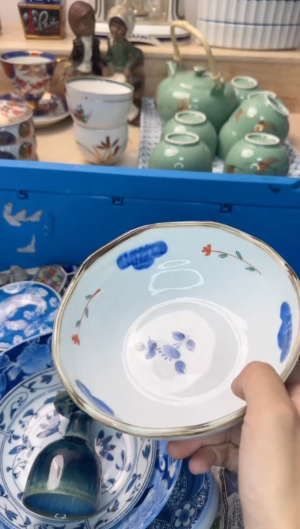 茶杯紫砂蓝**湾345淘艺瓷器全场满18元包邮