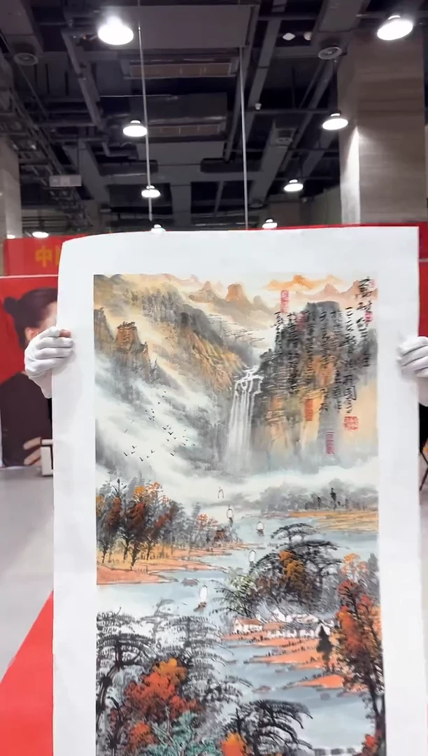 国画孙桂国老师国画作品，带合影证书18-24