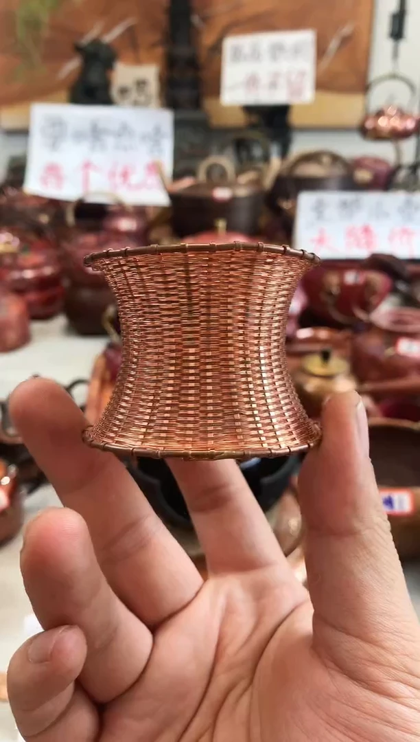 大*爷小蛮腰编制底座   纯铜