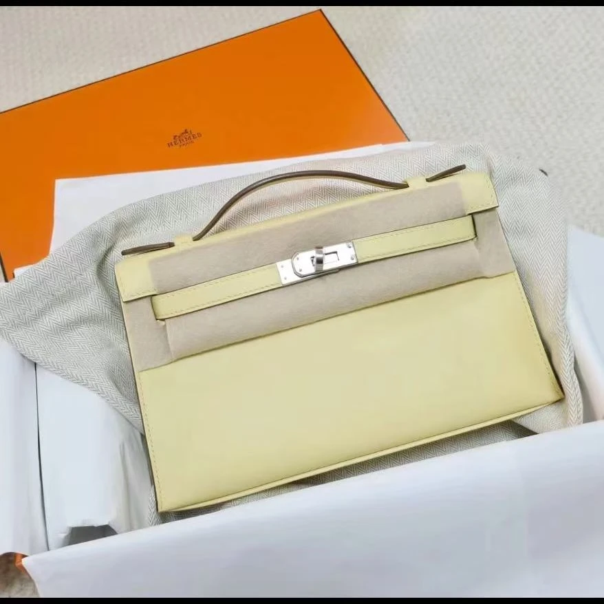未使用 Hermes/爱马仕 【小池专属】miniKelly一代米尔顿黄银扣S皮K