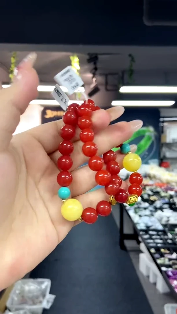 未镶嵌手串南红玛瑙多样性发其一颜色微差