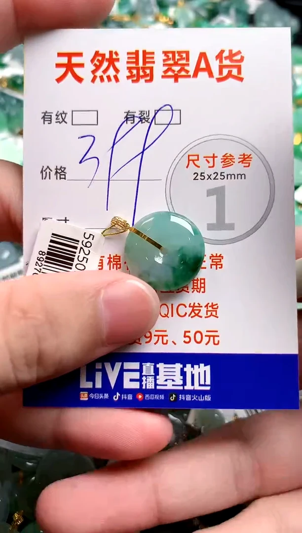 翡翠18K金镶嵌颈饰0532937084