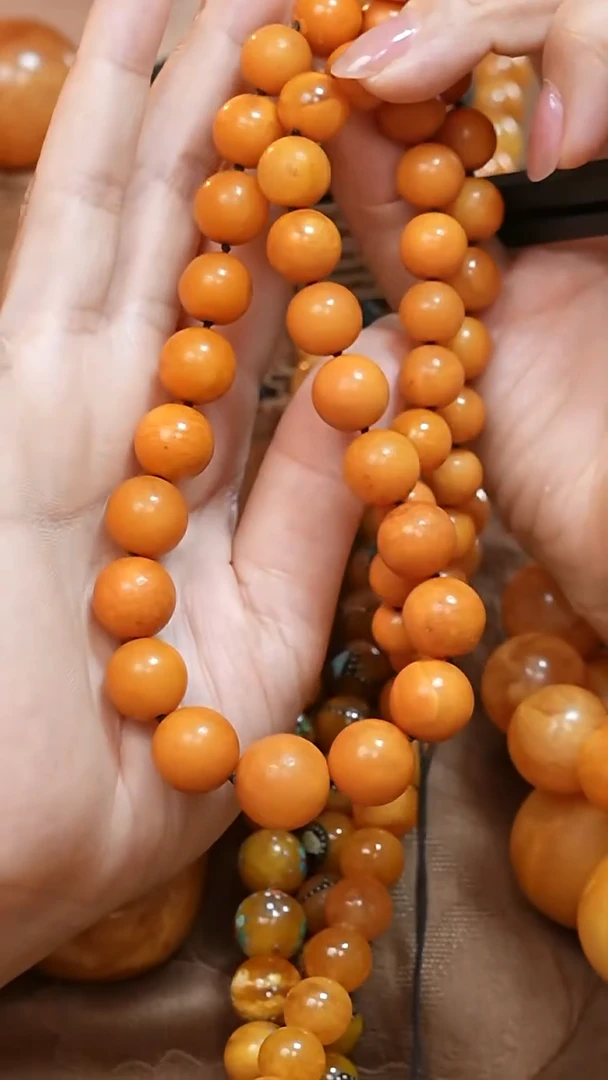蜜蜡颈饰未镶嵌7868天然蜜蜡珠宝奇石全部保真