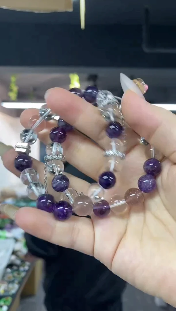 未镶嵌手链水晶多样性发其一颜色微差