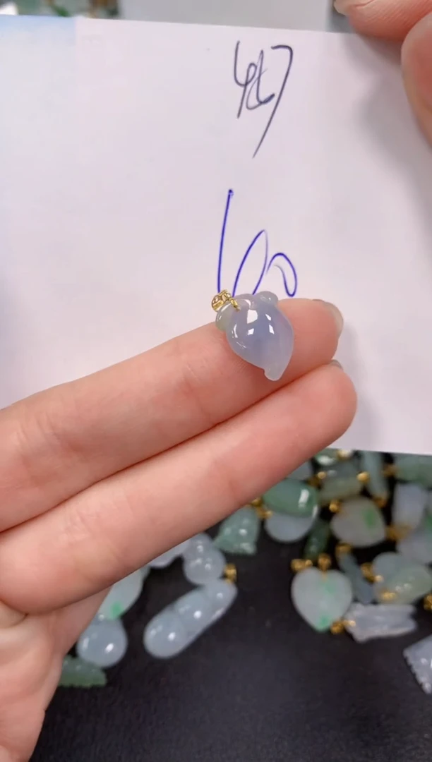 【闪购商品】翡翠颈饰18K金镶嵌 天然翡翠A货