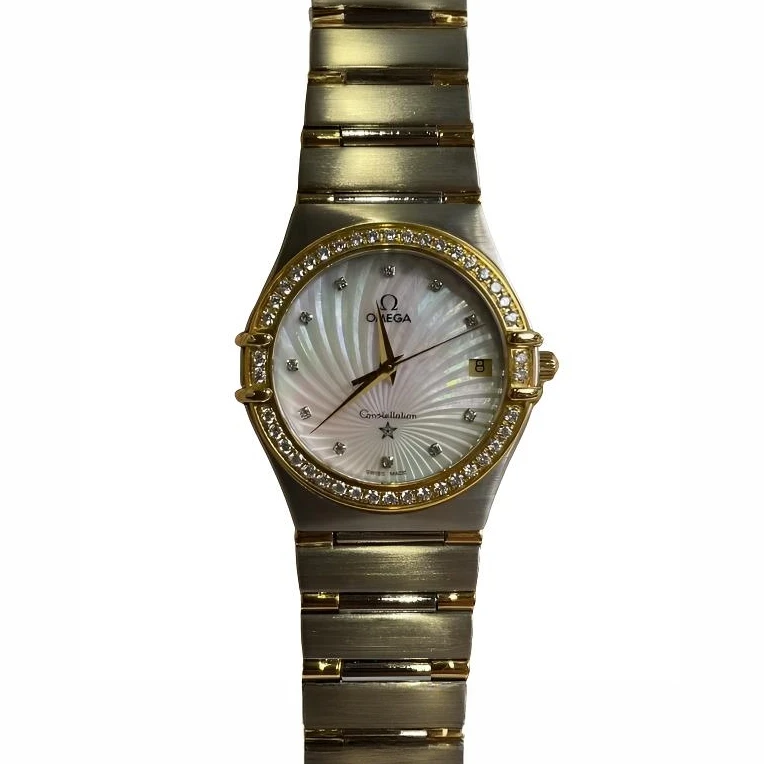 99新 Omega/欧米茄 33.5表径/星座系列/石英腕表/后钻